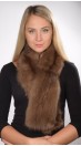 Brown sable fur scarf, for women